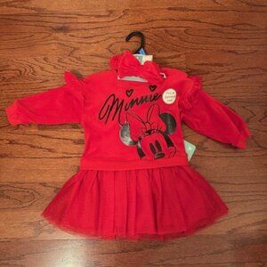 NWT LITTLE GIRLS DISNEY MICKEY MOUSE 3 PIECE SET